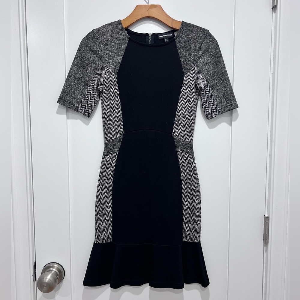 WAREHOUSE Fit & Flare MIDI dress